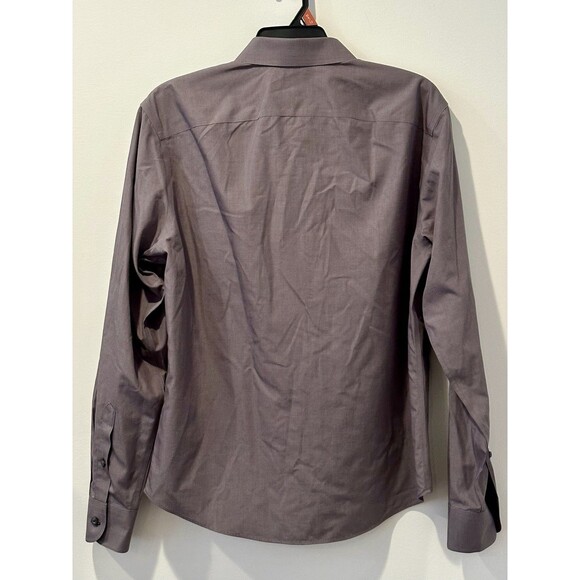 UNTUCKit Sangiovese 100% Cotton Wrinkle Free Button Down Shirt Gray Medium EUC!! - Picture 3 of 6